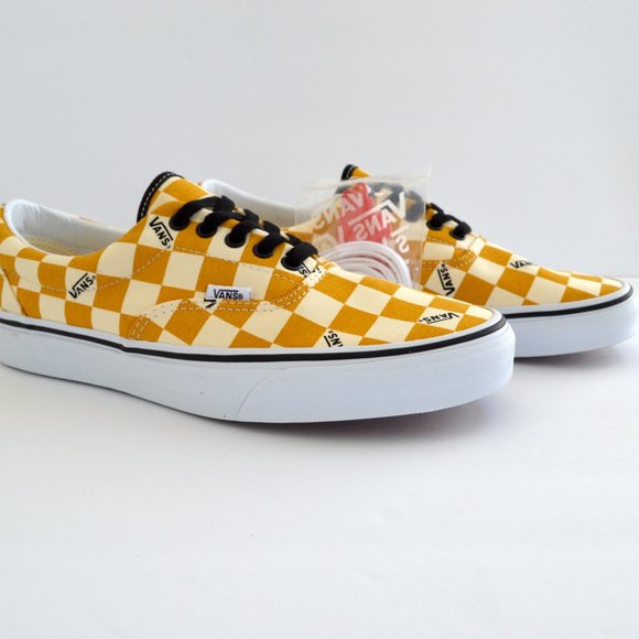 Vans era big checker yellow sneaker shoes